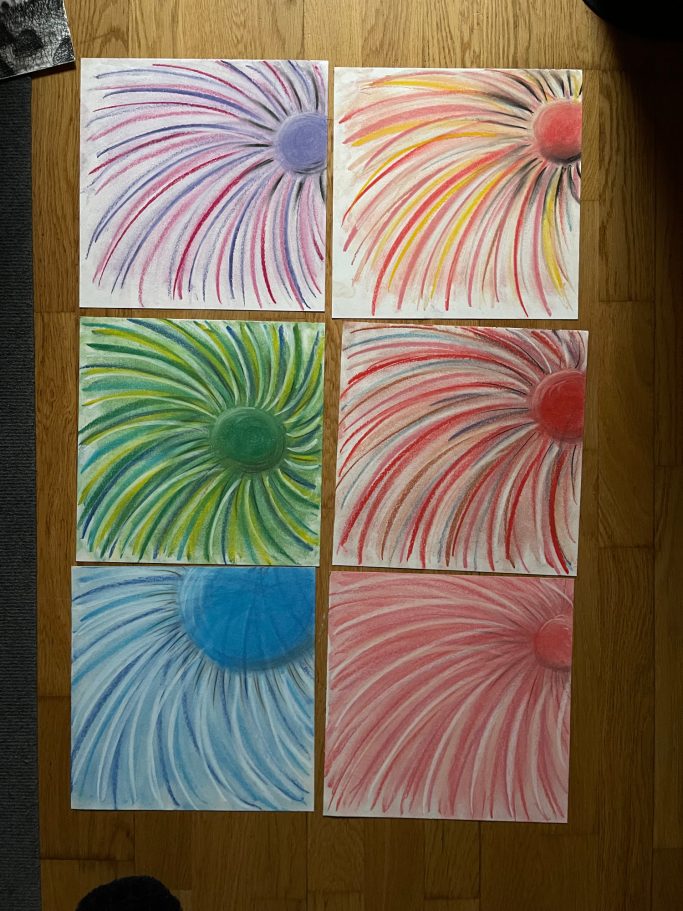 Blüten B56, 57, 58, 59